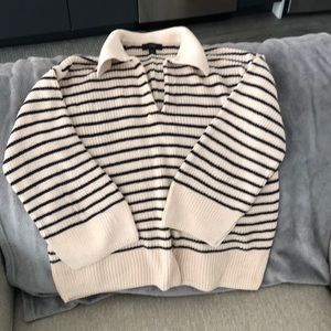 J. Crew relaxed collared sweater